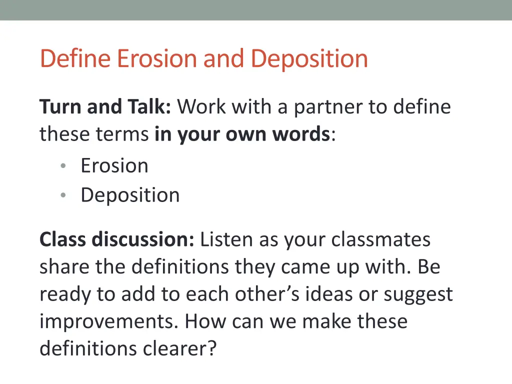 define erosion and deposition