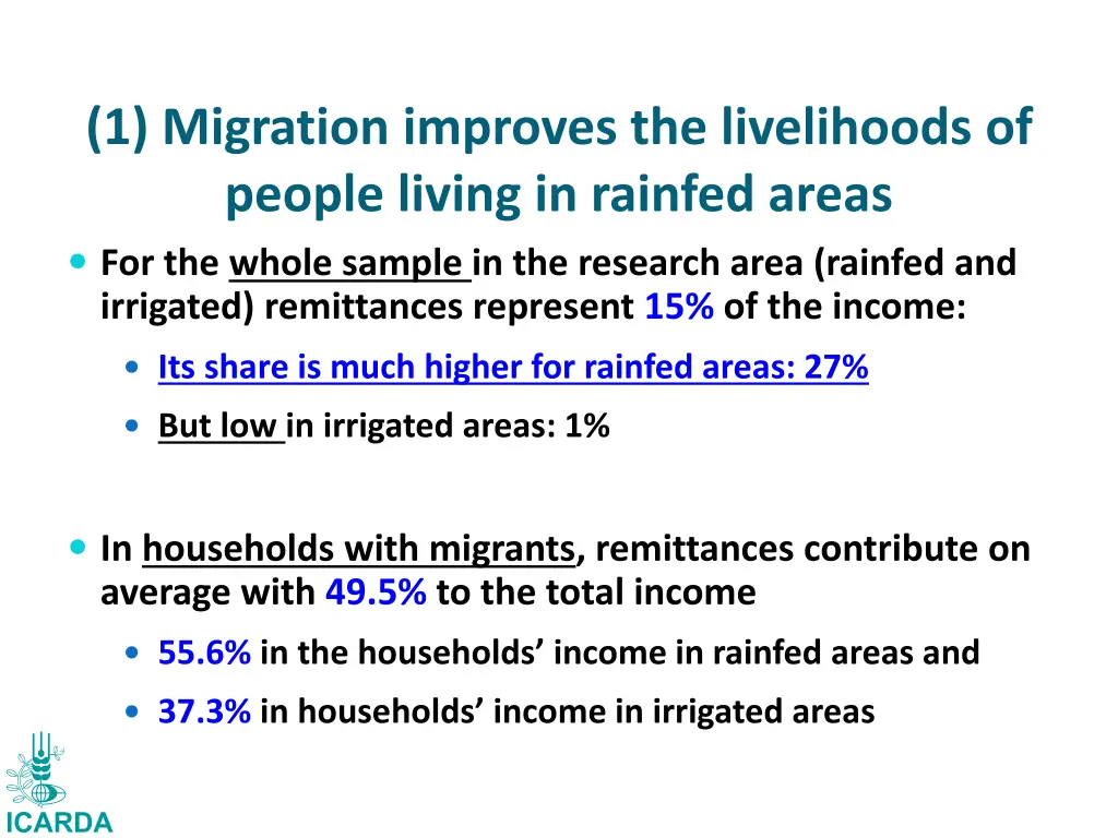1 migration improves the livelihoods of people