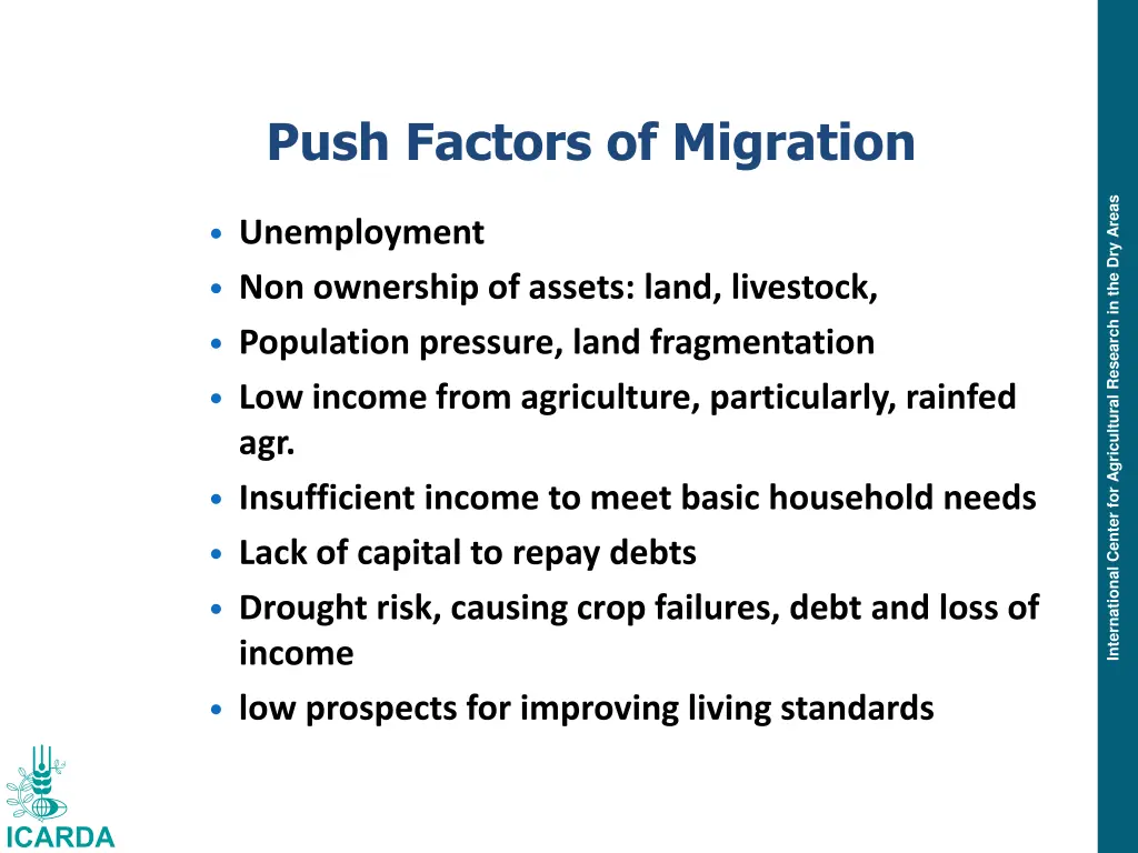 push factors of migration