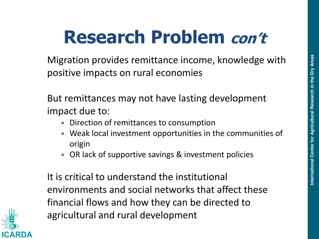 research problem con t
