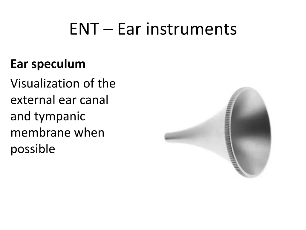 ent ear instruments