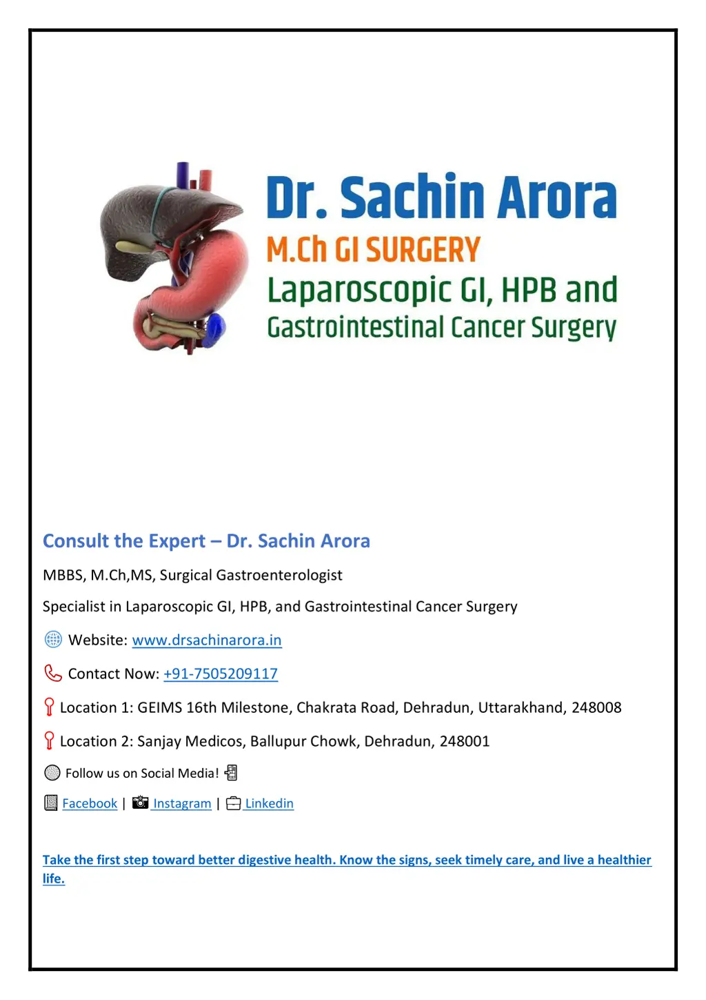 consult the expert dr sachin arora
