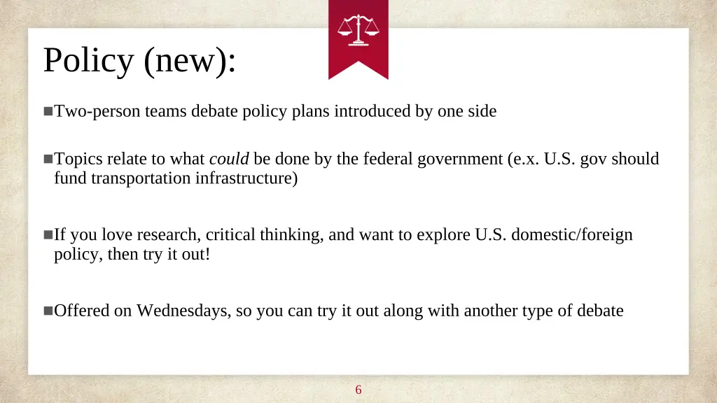 policy new