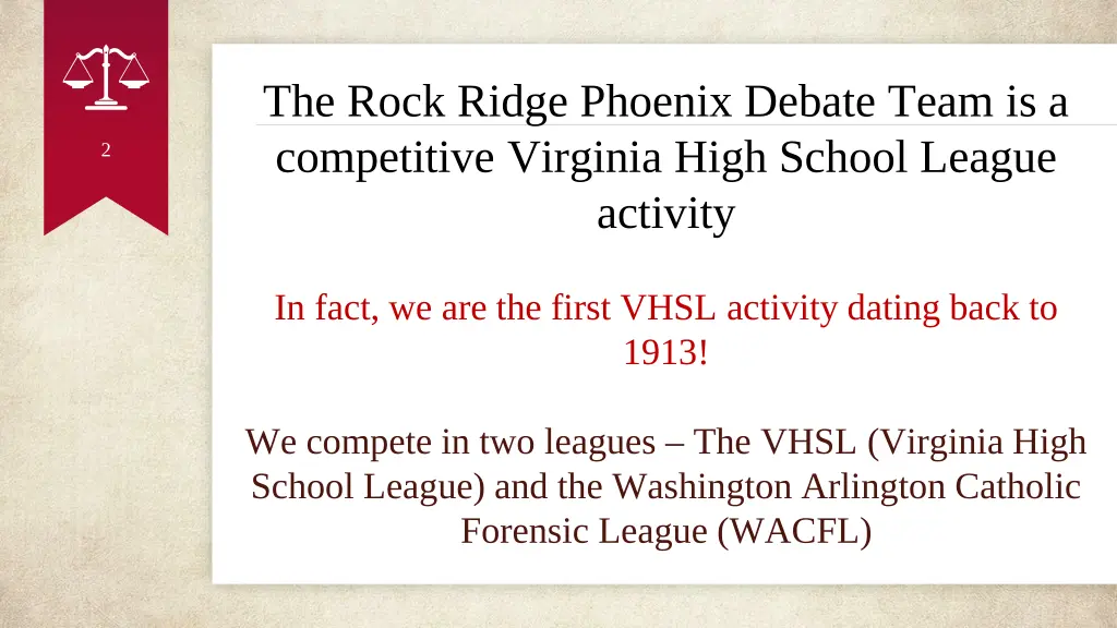 the rock ridge phoenix debate team