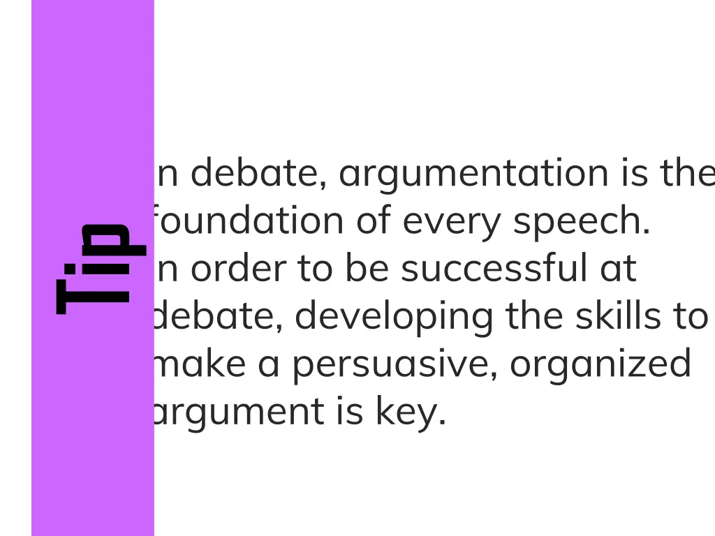 in debate argumentation is the foundation