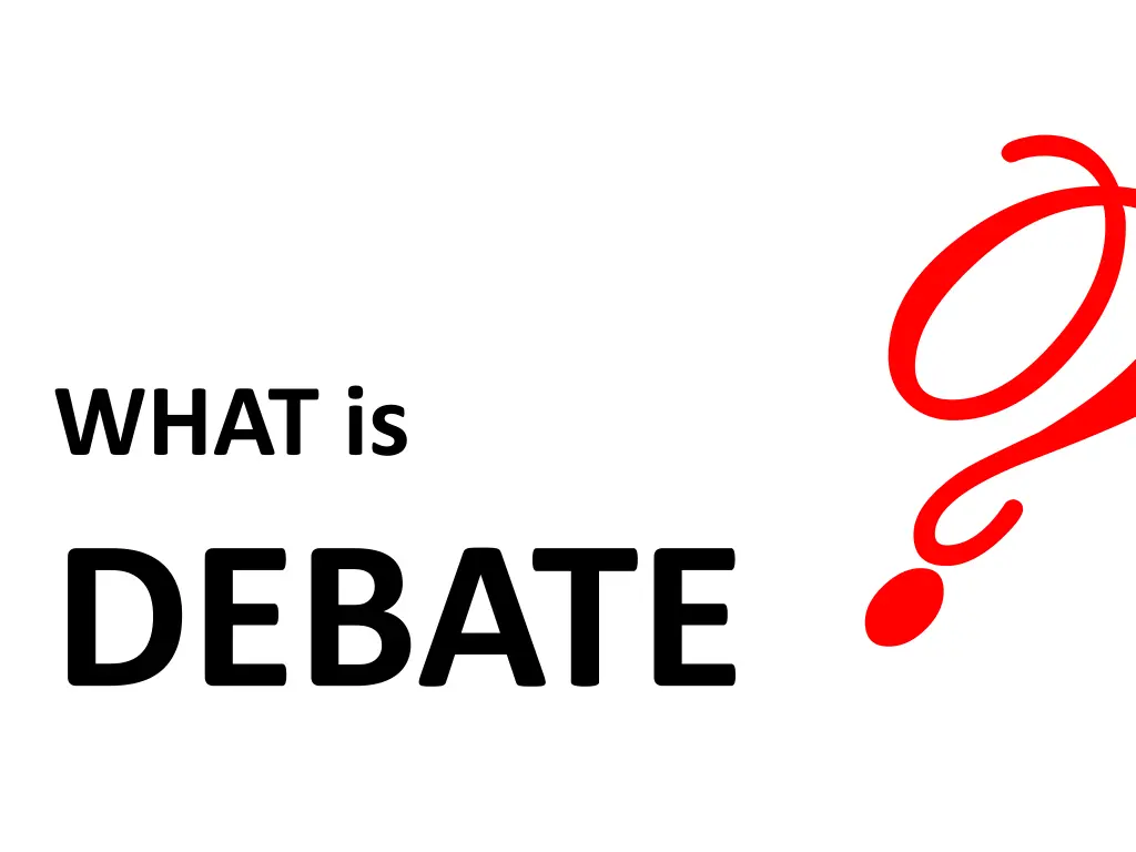 what is debate