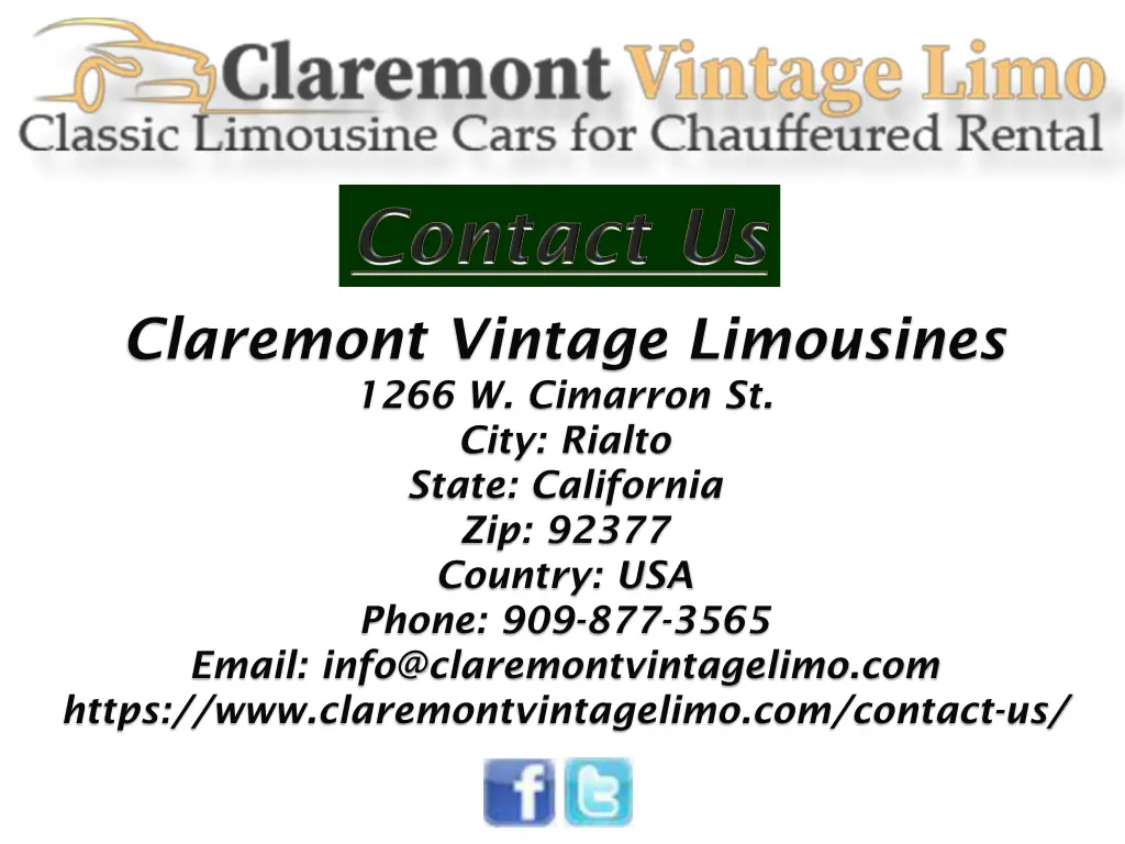 claremont vintage limousines 1266 w cimarron