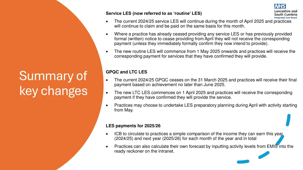 service les now referred to as routine les