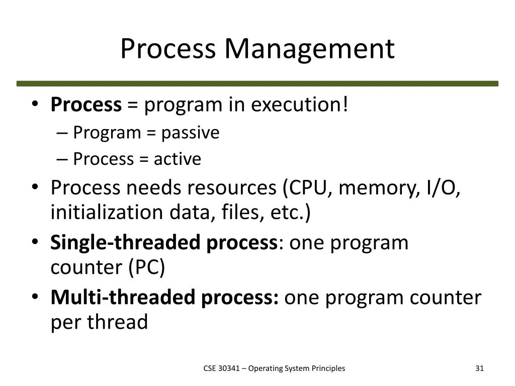 process management