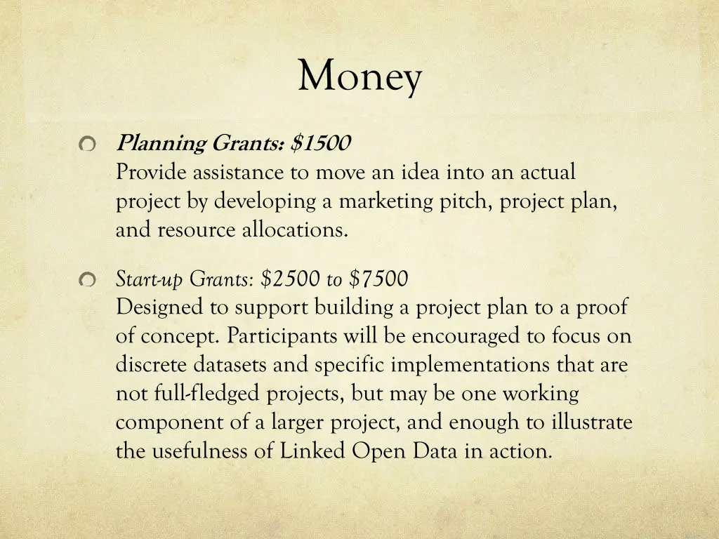 money
