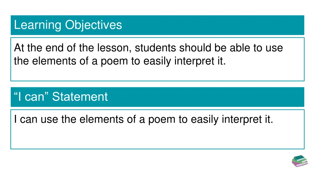 learning objectives