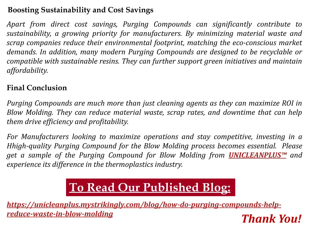 boosting sustainability and cost savings