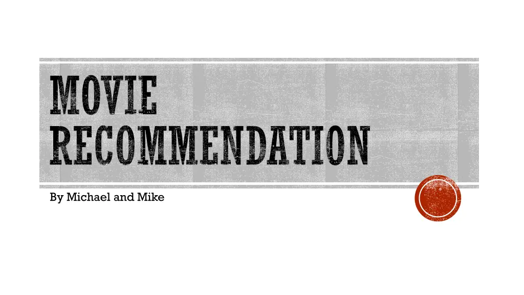movie recommendation