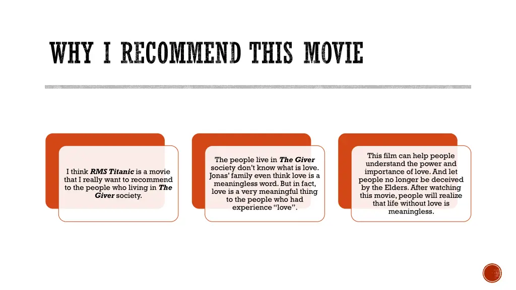 why i recommend this movie