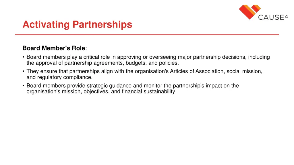 activating partnerships