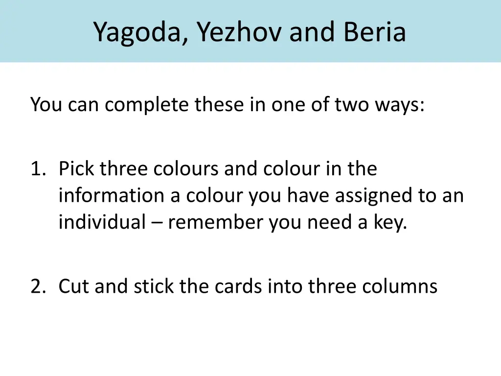 yagoda yezhov and beria
