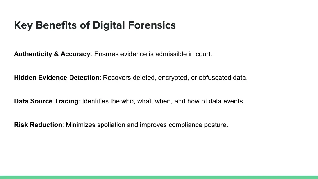 key benefits of digital forensics