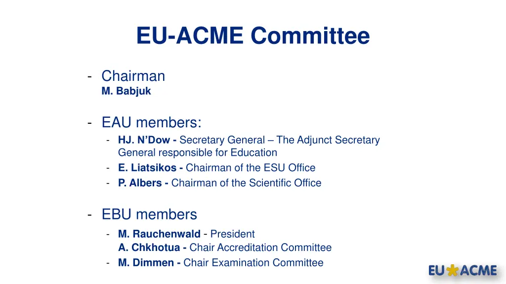eu acme committee
