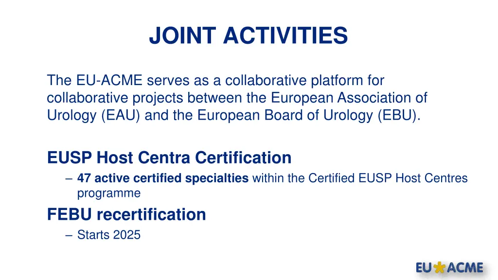 joint activities