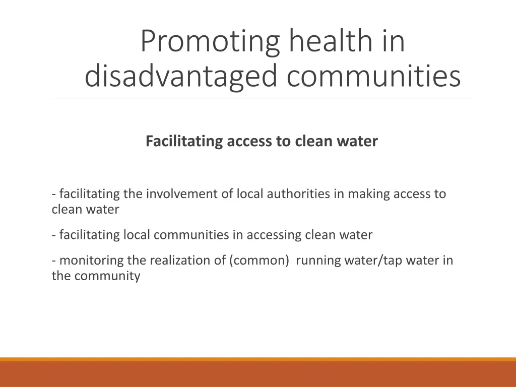 promoting health in disadvantaged communities 5