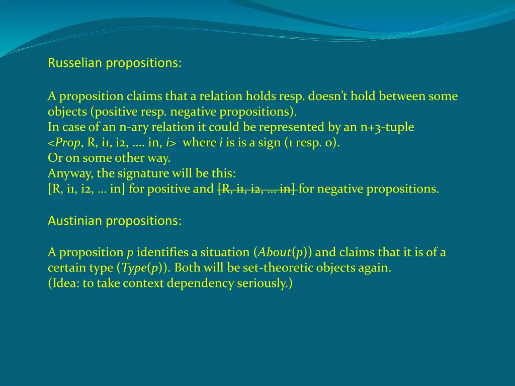 russelian propositions