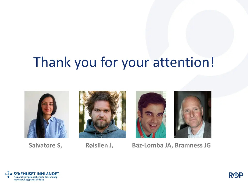 thank you for your attention