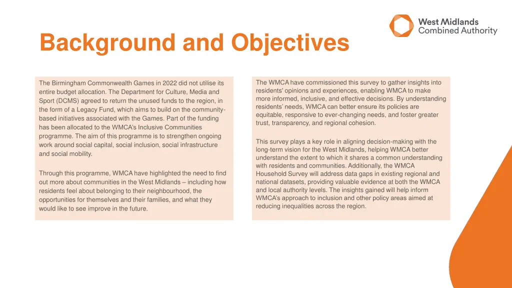 background and objectives