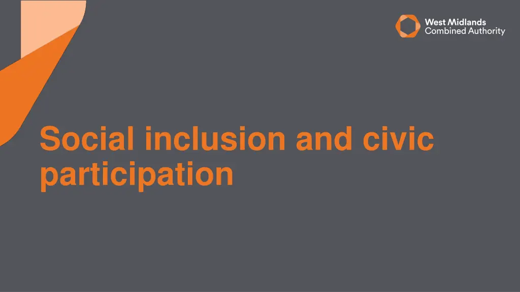 social inclusion and civic participation