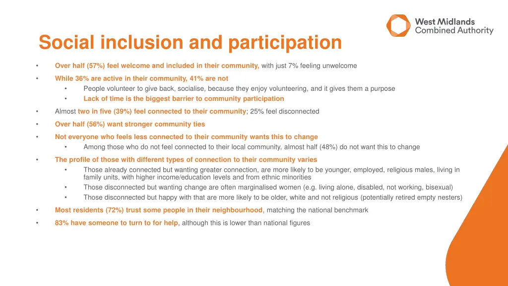 social inclusion and participation
