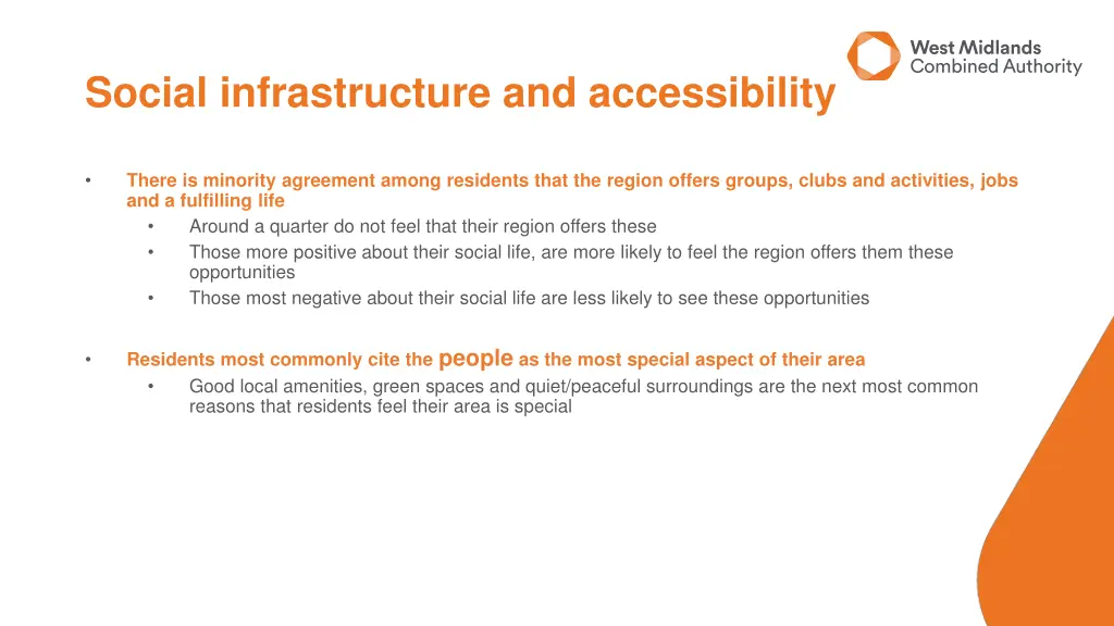 social infrastructure and accessibility