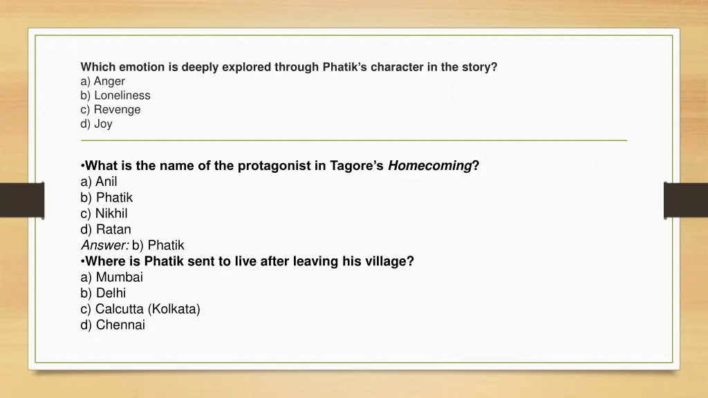 which emotion is deeply explored through phatik