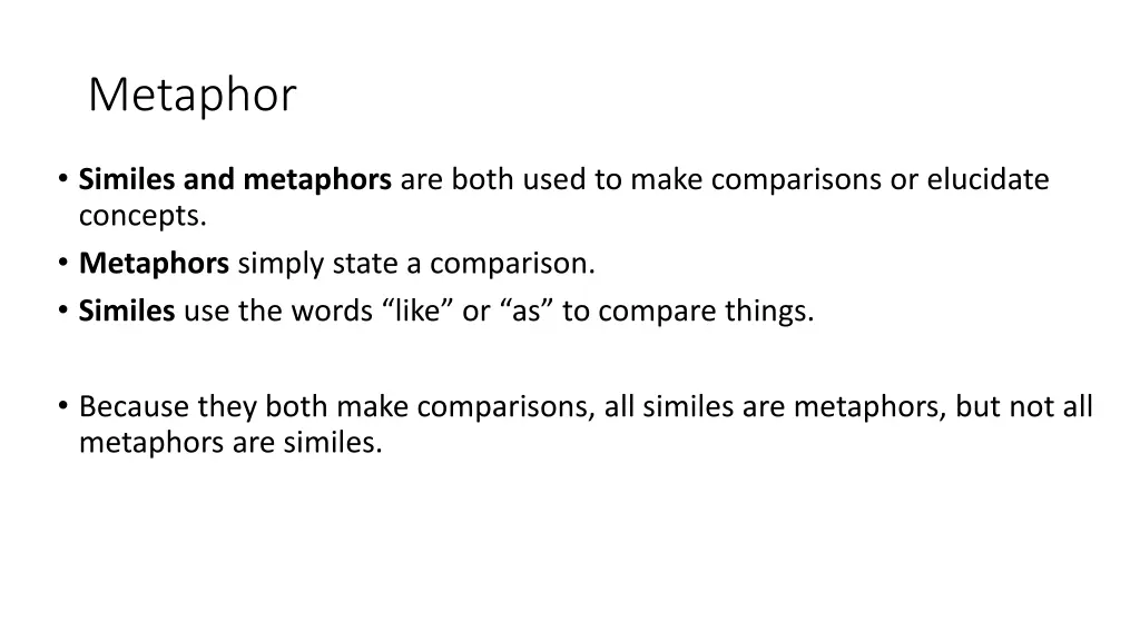 metaphor
