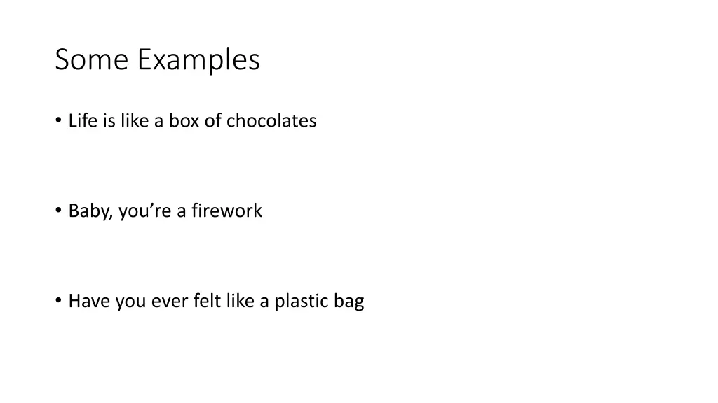 some examples 1