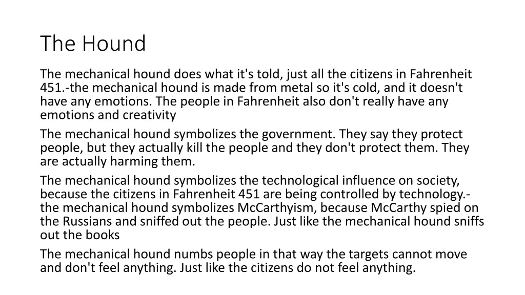 the hound