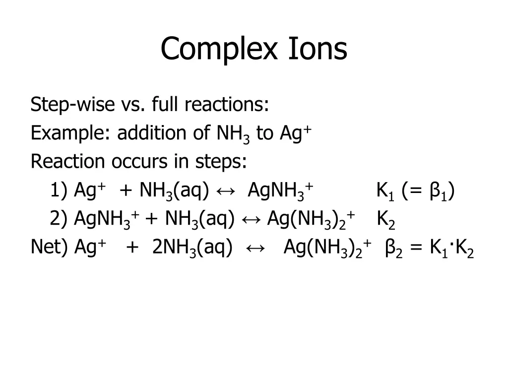 complex ions 1