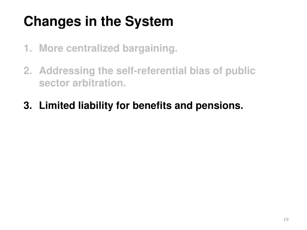 changes in the system 2