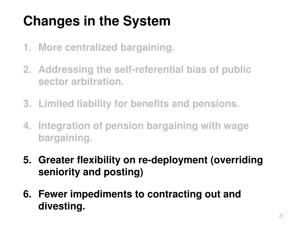 changes in the system 4