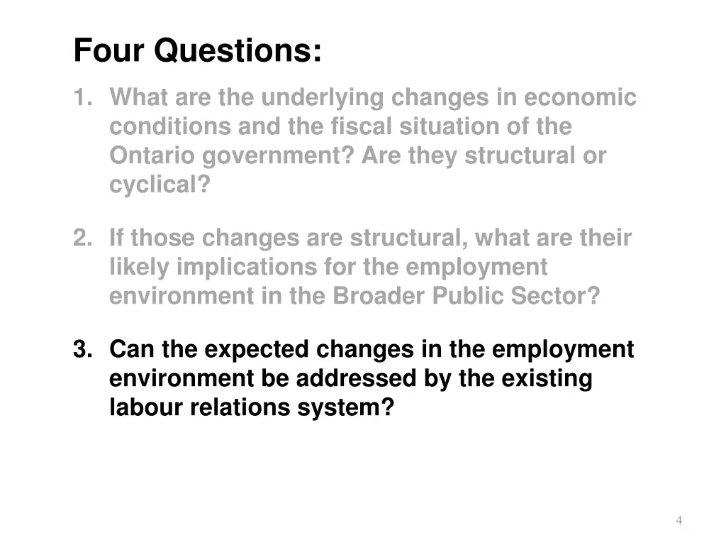 four questions 2