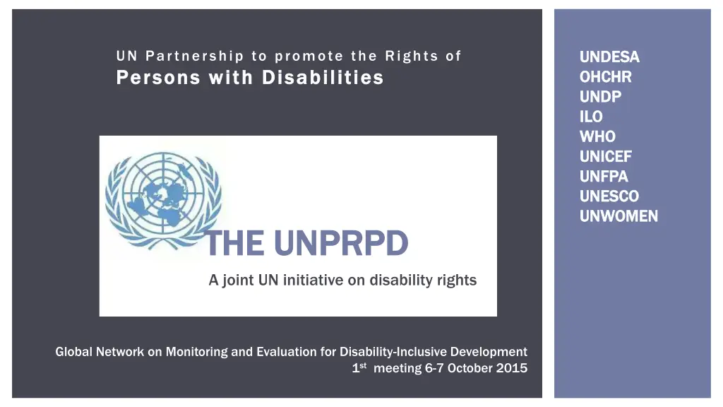un partnership to promote the rights of persons