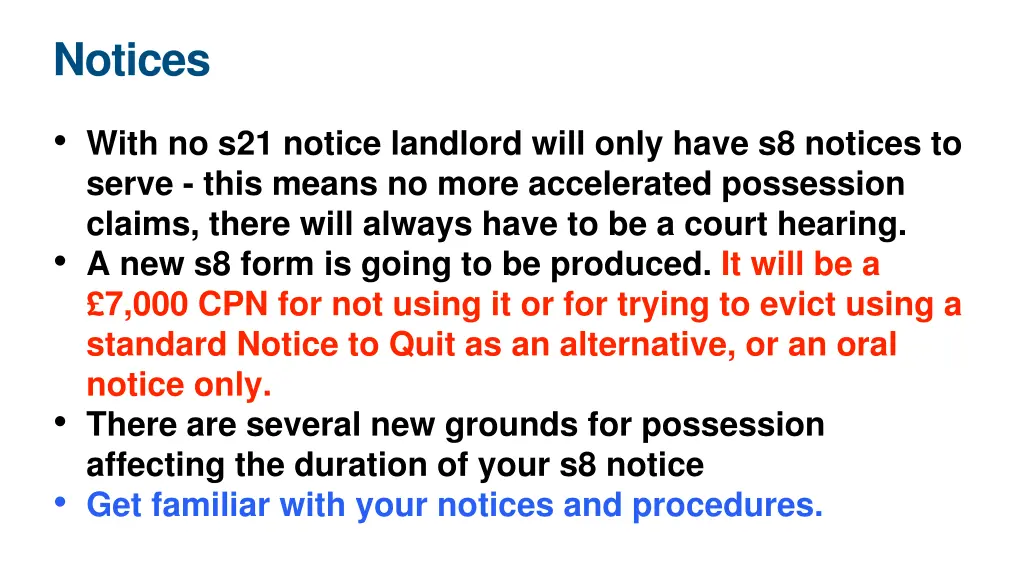 notices