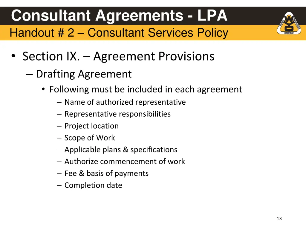 consultant agreements lpa handout 2 consultant 6