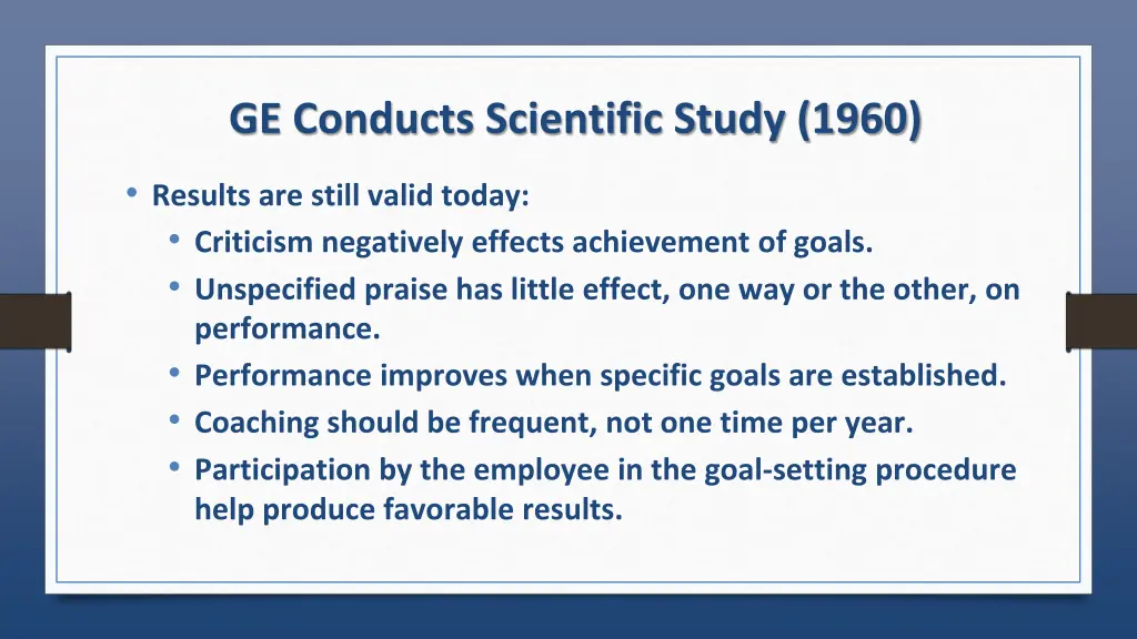 ge conducts scientific study 1960