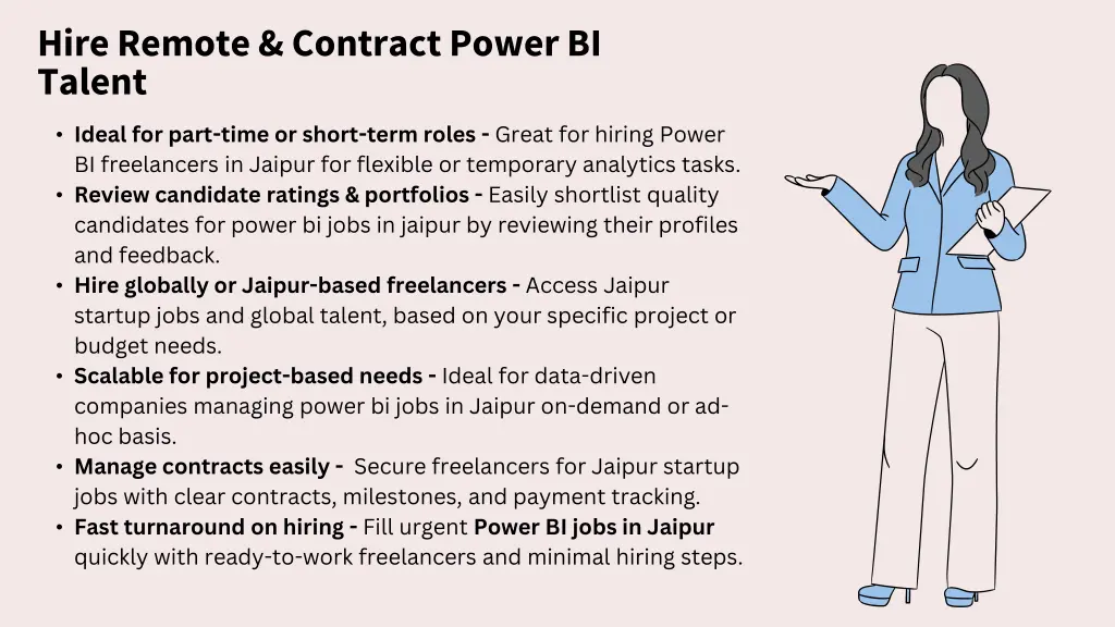 hire remote contract power bi talent