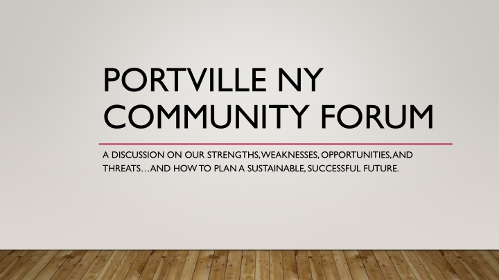 portville ny community forum