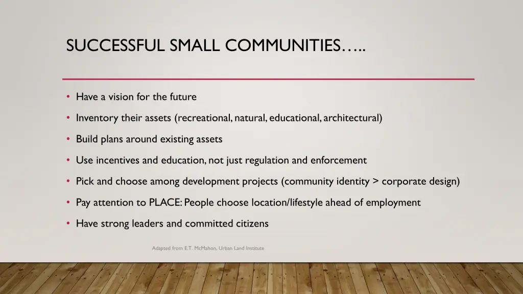 successful small communities