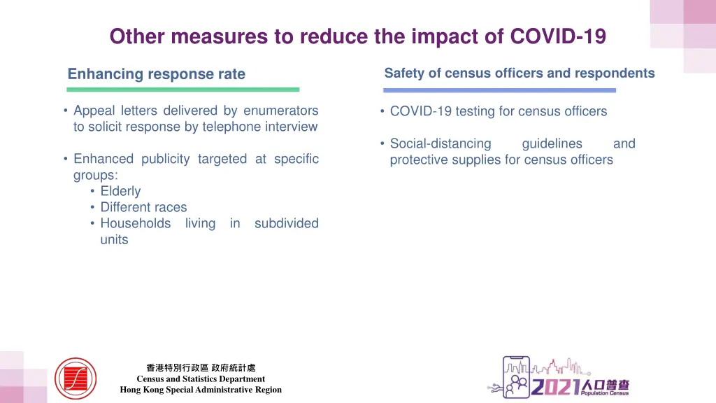 other measures to reduce the impact of covid 19