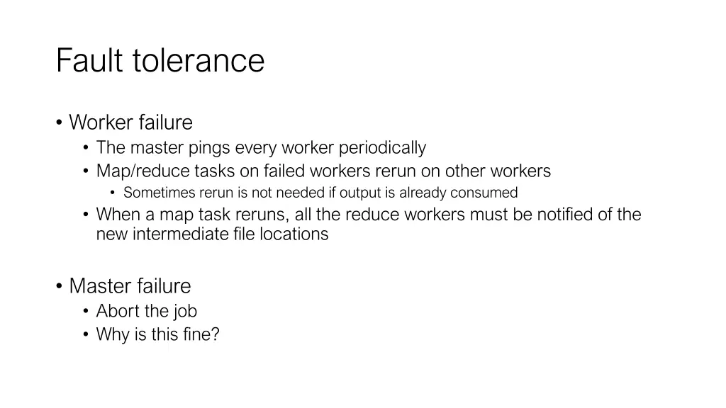 fault tolerance