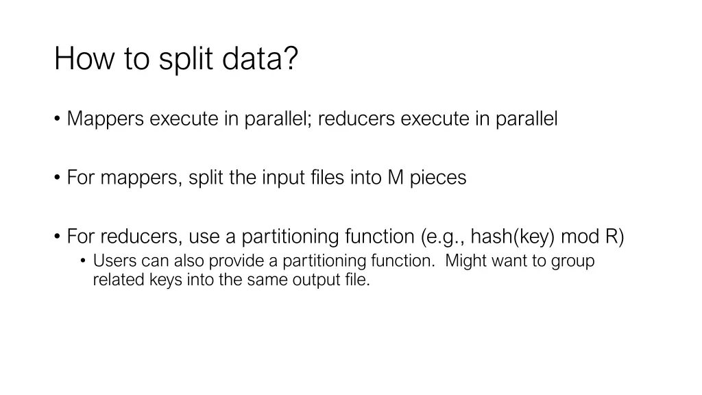 how to split data