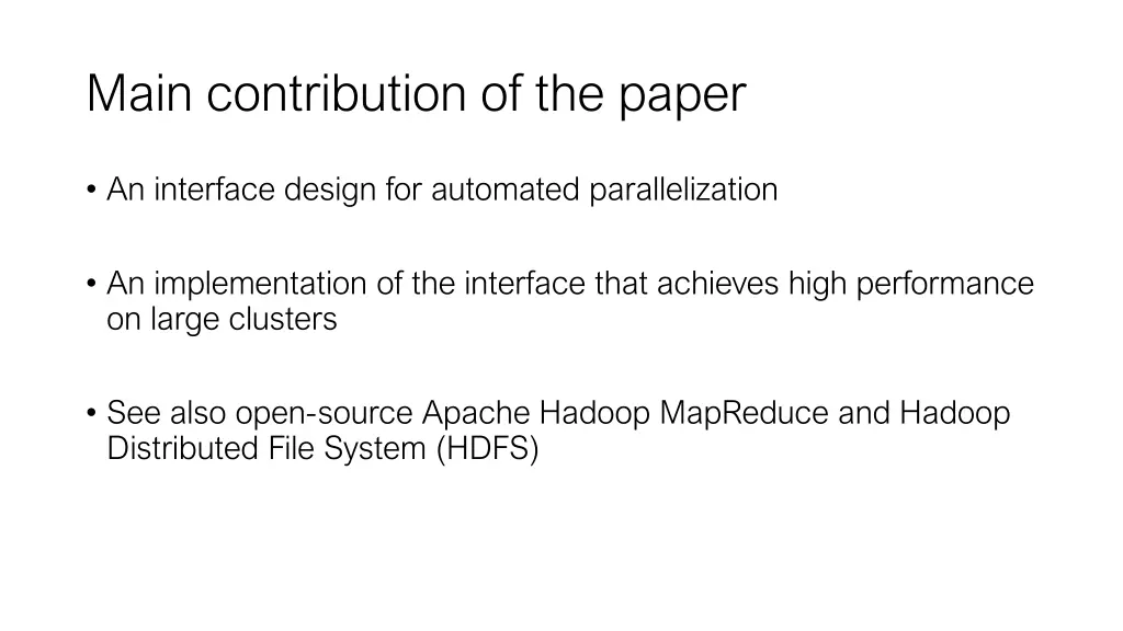 main contribution of the paper