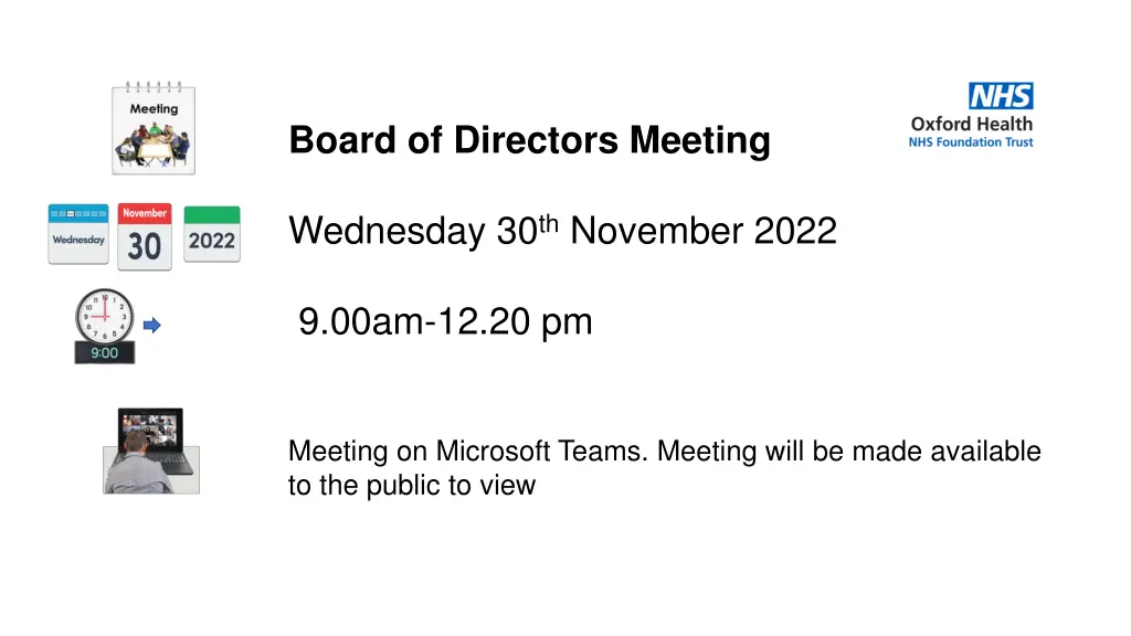 board of directors meeting